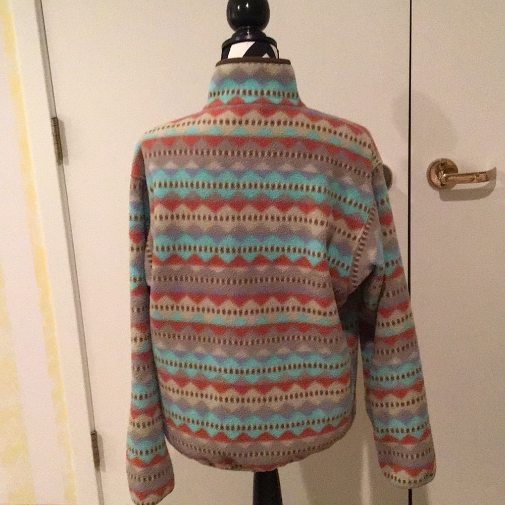 Patagonia Aztec snap collar pull over